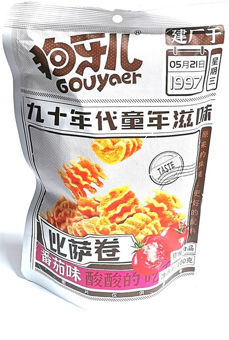 Чипсы GOUYAER вкус ТОМАТА 100гр 21399 - фото 4646
