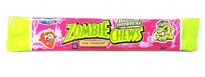 Кислая жевательная конфета Profisa Mega Zombie Sour Strawberry  20 г 21567 - фото 4817