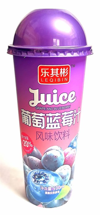 Фруктовый напиток Juice со вкусом виноград черника 530мл 21723 - фото 4965