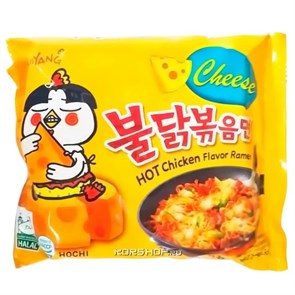 Лапша быстрого приготовления со вкусом сыра и курицы (острая) Samyang, Корея, 140 г 21282