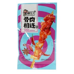 Соевая закуска Острые палочки голубая Qiao Pi Dou 22гр 20548