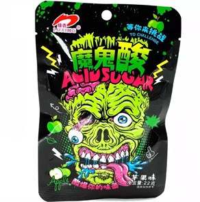 Конфеты Luxing ACID Sugar Череп Яблоко 22г 20шт 22451144