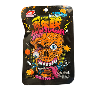 Конфеты Luxing ACID Sugar Череп Апельсин 22г 20шт 22451155