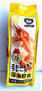 Чипсы со вкусом креветка 200 гр желтая 20628