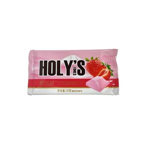 Шоколад HOLYS TIMES с вкусом КЛУБНИКИ 50гр 21501