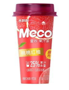 Фруктовый напиток Meco со вкусом грейпфрут персик 400мл 21463