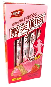 Фитнес батончик ChunFu Crisp Angle, с клубничной начинкой 22гр. 20927