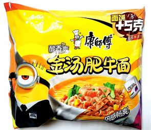 Лапша Kangshifu в пачке со вкусом Свинины с овощами, 110г. 21506