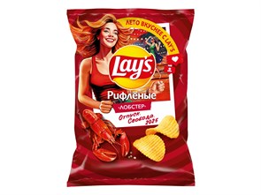 140Г ЧИПСЫ LAYS РИФЛЕНЫЕ ЛОБСТЕР 128243