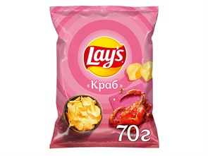 70Г ЧИПСЫ LAY'S КРАБ 213919